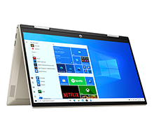 HP Pavilion X360 14-dy0168TU 4Y1D3PA : i7-1165G7 | 8GB RAM | 512GB SSD | Intel Iris Xe Graphics | 14 inch FHD Touch | Win 11 | Gold
