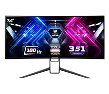 Màn hình ACER X34 GS (UM.CX0SV.S01) : 34 inch (3440X1440) Ultrawide QHD 144Hz Cong | HDMI+Display Port | USB | IPS | Black