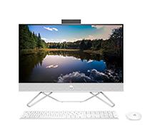 HP AIO 24-cb1025d 7H3Z5PA : i5-1235U | 8GB RAM | 512GB SSD | Intel Iris Xe Graphics | 23.8 inch FHD | Windows 11 | Starry White