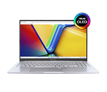 ASUS Vivobook 15 OLED A1505VA-L1201W : i9-13900H | 16GB RAM | 512GB SSD | Intel Iris Xe Graphics | 15.6 inch FHD OLED | Finger | Windows 11 | Cool Silver