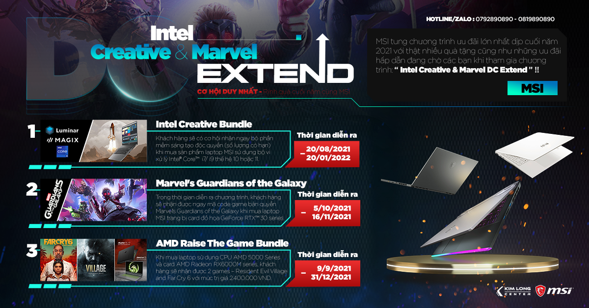 MSI-Intel-Creative -Marvel-dc-extend