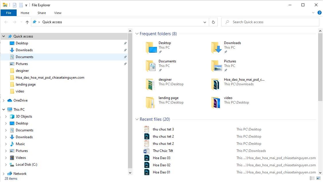 mở File Explorer để hướng dẫn sử dụng onedrive trên windows 10