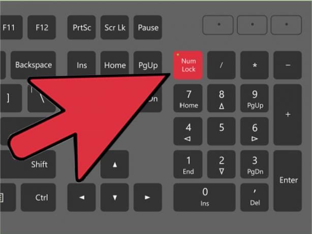 Nhấn phím “Num Lk” ở góc bên phải để bật lại bàn phím số và sử dụng.