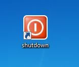 Icon Shutdown đã được thay đổi