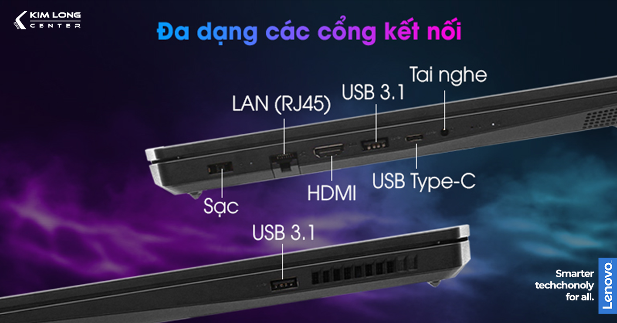 cong-ket-noi-laptop-Lenovo Ideapad Gaming 3 15ACH6 82K2008VVN