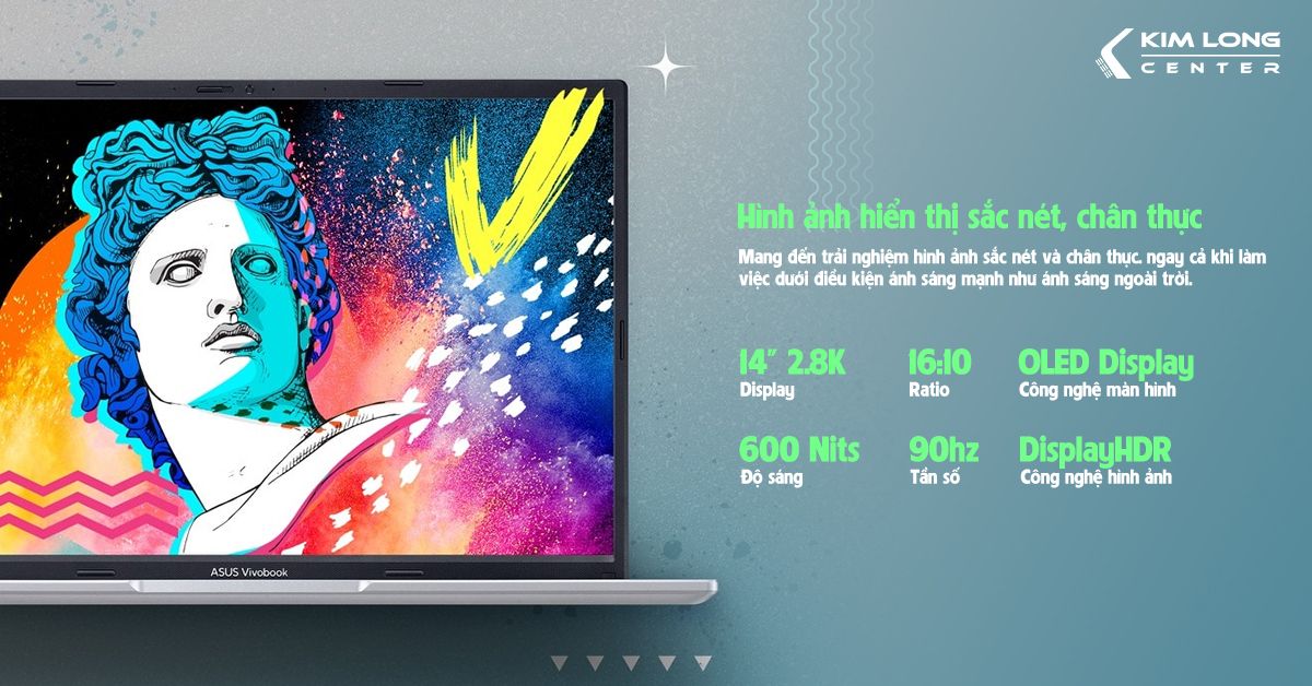 màn hình Asus Vivobook 14X OLED A1403ZA-KM065W