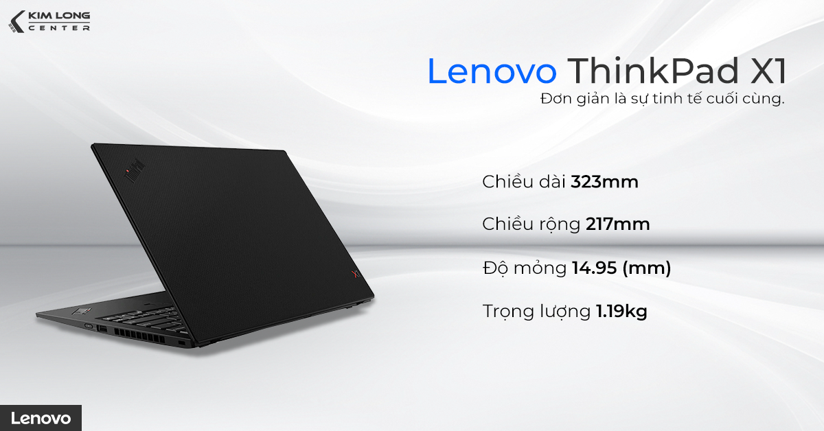 Lenovo X1 Carbon thiết kế mạnh mẽ