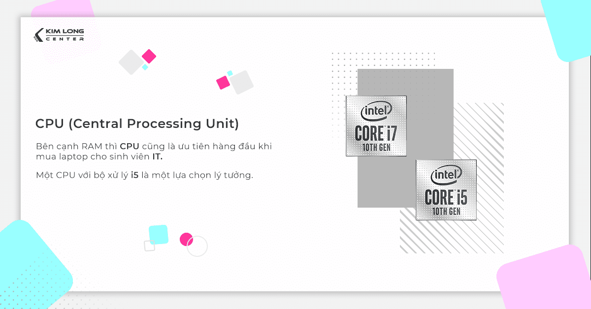 Sinh viên lập trình nên chọn CPU từ Core i5 đến i7