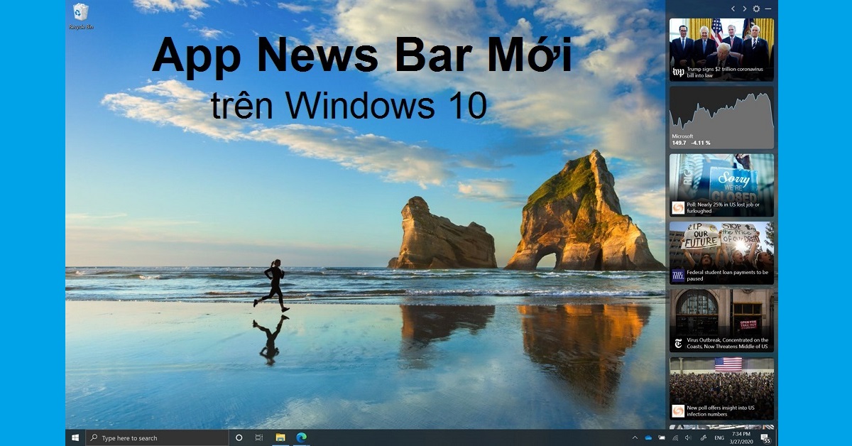 Microsoft phát hành app News Bar mới cho Windows 10