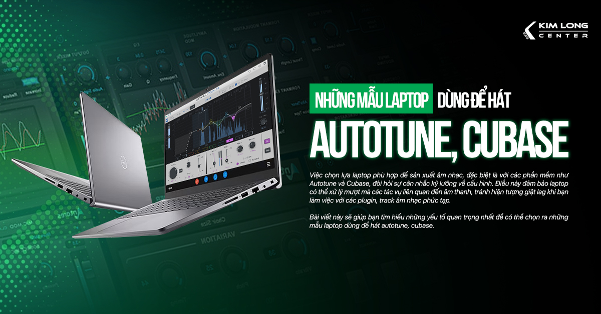 Những mẫu laptop dùng để hát autotune, Cubase